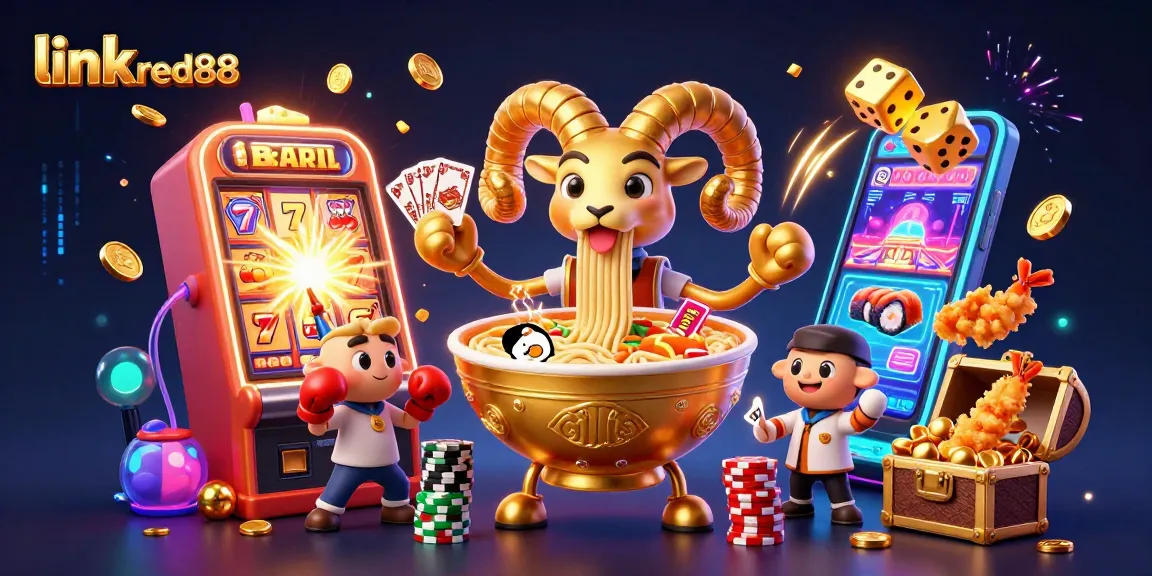 Experience exciting gaming with link red88 at an animated casino scene featuring vibrant characters and jackpot elements.
