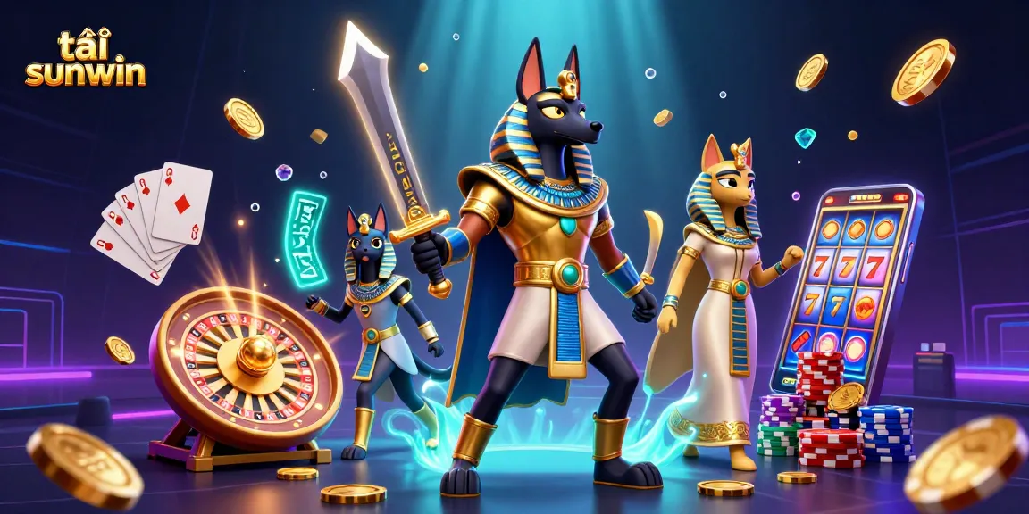 Tải sunwin and enjoy a rich casino experience with animated characters, dazzling game elements, and vibrant visuals.