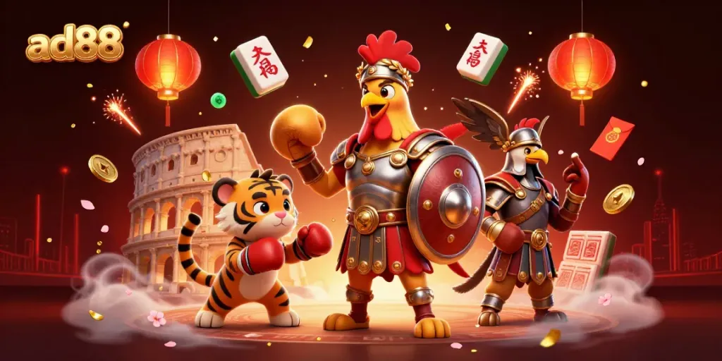 Engage in thrilling gameplay at ad88 online casino featuring dynamic characters and elements.