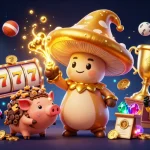 Experience exciting online gambling with Da88, featuring magical characters and game elements.