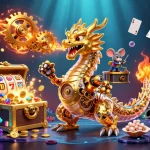 Experience thrilling LUCKY88 action with vibrant casino elements in this 3D illustration.