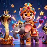 Engage with the electrifying LUCKY88 slot machine experience with vibrant characters and game elements.