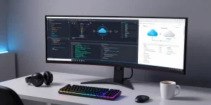 Tk88 software development workspace with cutting-edge technology tools, optimizing cloud solutions and AI applications.