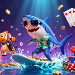 Experience Socolive TV with vibrant characters and casino action in an engaging undersea scene